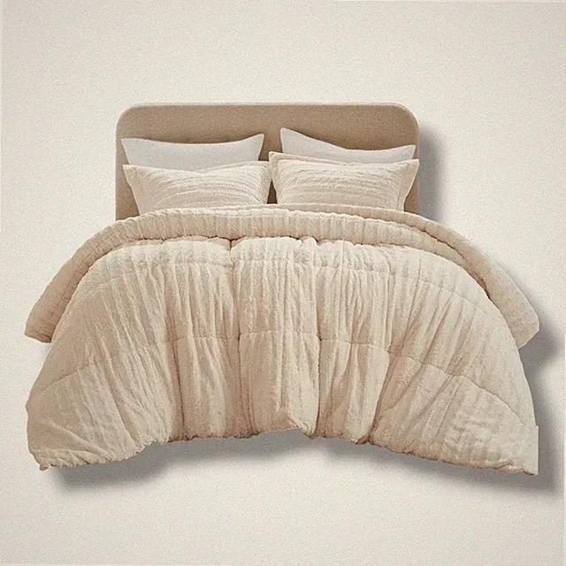 Madison Park Ivory Duke Reversible Faux Fur 3-Pc. Comforter Set, King/Cal King