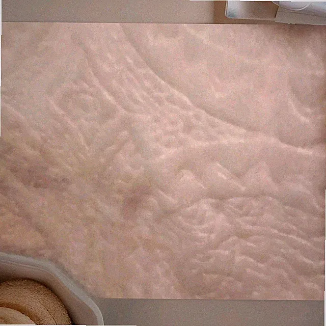 MADISON PARK MEDALLION ULTRA PLUSH FAUX FUR KING SIZE PILLOW SHAMS PALE PINK