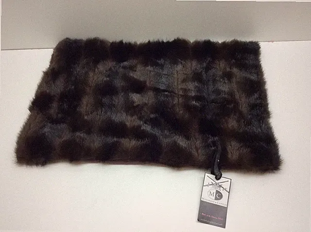 Montague & Capulet Mink Fur Pillowcase 21" x 13"
