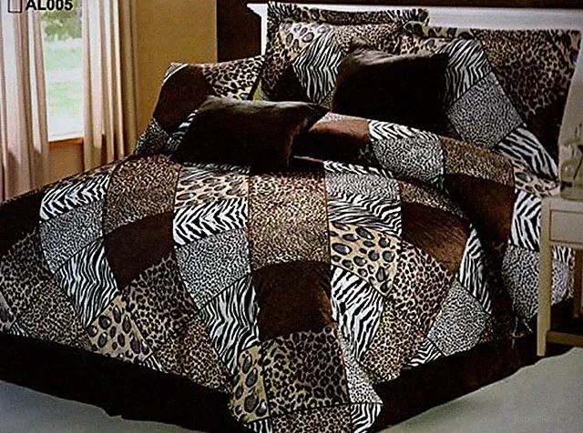 Safari 7-Piece Cal King Comforter Set - Animal Print Micro Fur Bedding