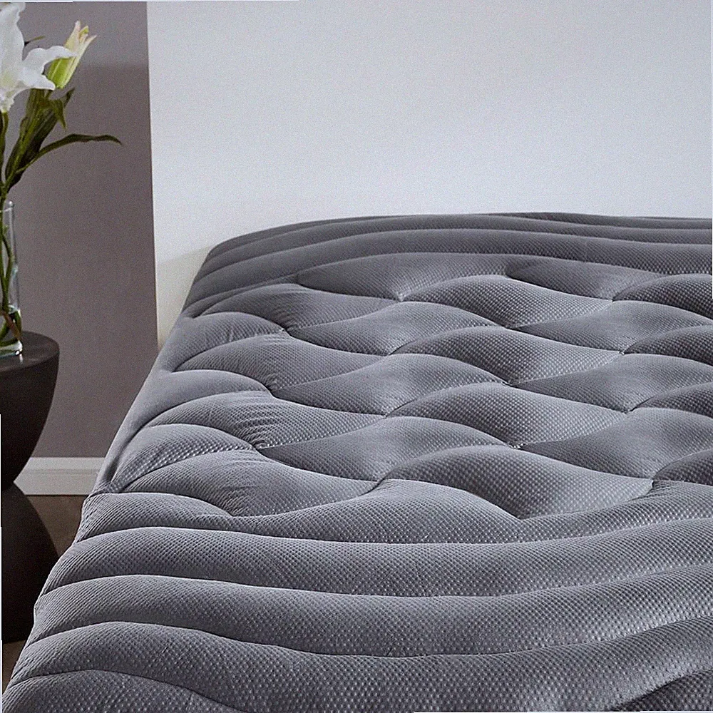 SLEEP ZONE King Mattress Topper, Cooling Mattress Cover for Hot Sleepers, Premiu