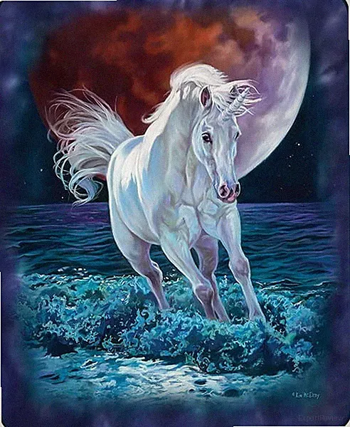 Unicorn Faux Fur Luxury Blanket - Queen Size - Super Plush